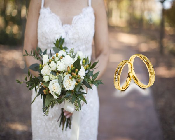 Weiße Rosen, Hochzeit, Hochzeitsstimmung, Zeremonie