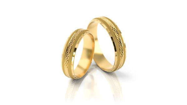 1 Paar Trauringe Hochzeitsringe Gold 750 - Breite: 5,0 mm - Stärke: 1,4mm