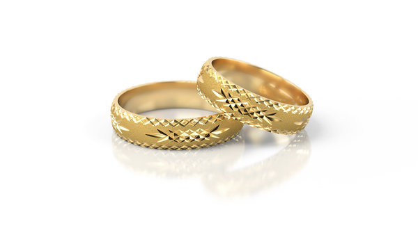 1 Paar Trauringe Hochzeitsringe Gold 585 - Breite: 5,0 mm - Stärke: 1,4mm - Neuheit