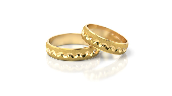 1 Paar Trauringe Hochzeitsringe Gold 585- Breite: 5,0 mm - Stärke: 1,4mm