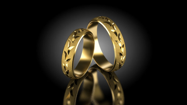 1 Paar Trauringe Hochzeitsringe Gold 750 - Breite: 5,0 mm - Stärke: 1,2mm