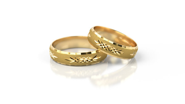 1 Paar Trauringe Hochzeitsringe Gold 750 - Breite: 5,0 mm - Stärke: 1,1mm