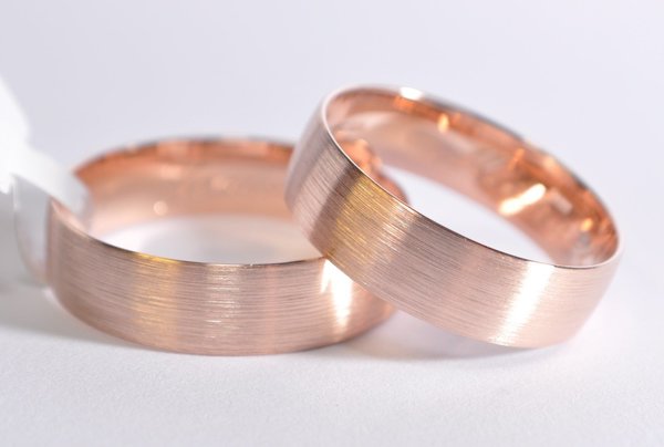 1 Paar Trauringe Hochzeitsringe Gold 750 - Breite: 5,0 mm - Stärke: 1,5mm