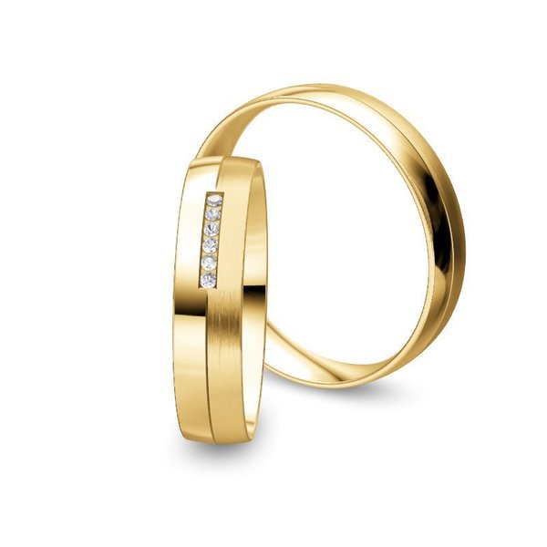 Trauringe - Collection Ruesch - 41170 - Kollektion Honeymoon Pure IV - Gold 333, 585, 750
