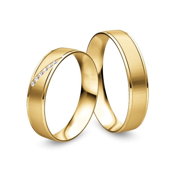 Trauringe - Collection Ruesch - 41130 - Kollektion Honeymoon Pure IV - Gold 333, 585, 750