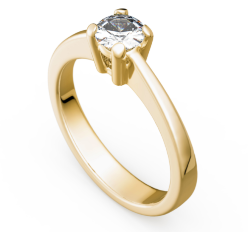 Antragsring - Verlobungsring - Gold 585 Gelbgold Brillant 1,00ct TW/SI - TOP