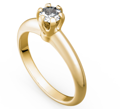 Antragsring - Verlobungsring - Gold 585 Weißgold Brillant 0,75ct TW/SI - TOP