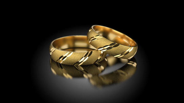 1 Paar Trauringe Hochzeitsringe Gold 750 - Breite: 5,0 mm - Stärke: 1,9mm