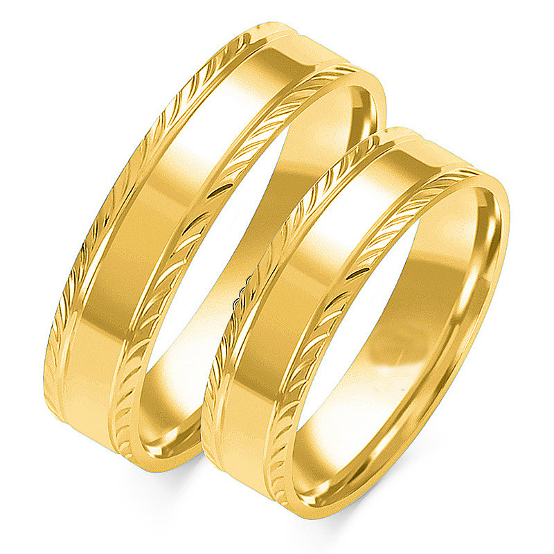 1 Paar Trauringe Hochzeitsringe Gold 333 4,0 mm mit oder ohne Steine Breite 