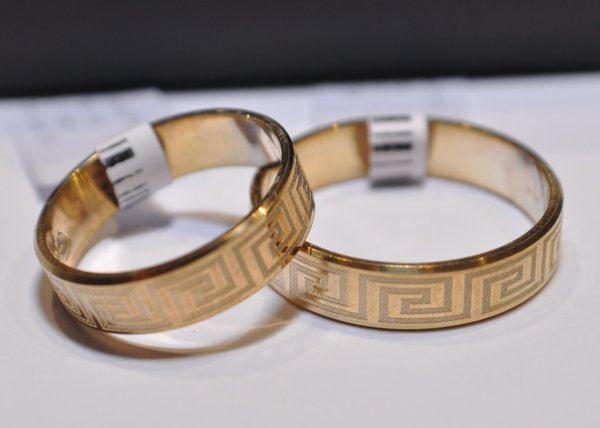 1 Paar Trauringe Hochzeitsringe Gold 585 - Breite: 5,0 mm - Stärke: 1,3mm