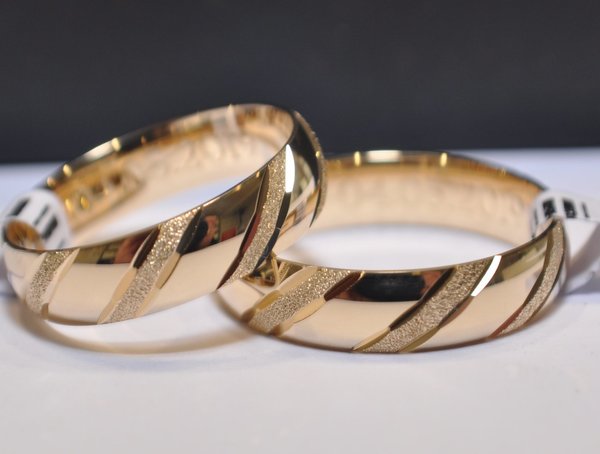 1 Paar Trauringe Hochzeitsringe Gold 333 - Breite: 5,0 mm - Stärke: 1,4mm