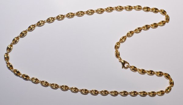 Goldkette Gold 585 Schiffsanker / Bohnenkette Breite 5,5mm - Länge 60cm