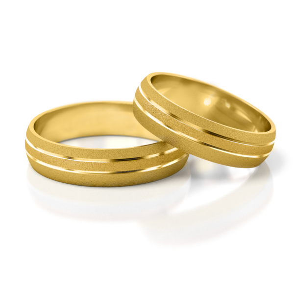 1 Paar Trauringe Hochzeitsringe Gold 333 - Breite: 5,0 mm - Stärke: 1,4mm