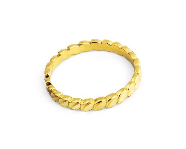 Damenring - Gelbgold 585 - Diamantiert - Modisches Design