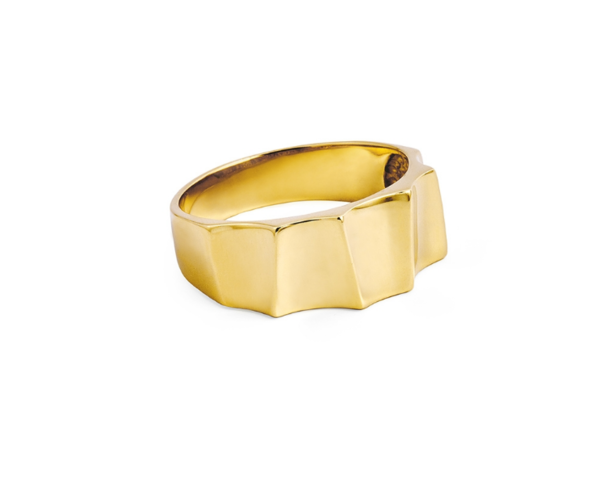 Damenring - Gelbgold 585 - Außergewöhnliche Form - Glänzend