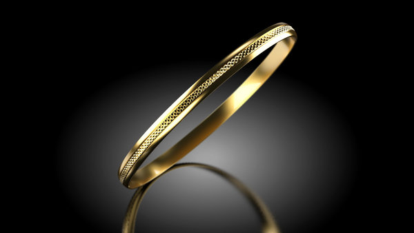 Armband Armreif - Gold 333 - Breite 5mm - Gold 8K - Gelb-, Rot oder Weißgold