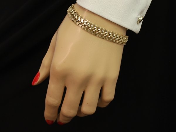 Armband Damenarmband - Gold 585 - Breite 9,5mm - Gold 14K - Gelbgold