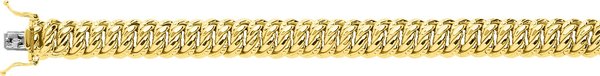Armband Americana - Gold 750 - Breite 10mm - Gold 18K - Gelbgold - Länge 18 bis 22cm