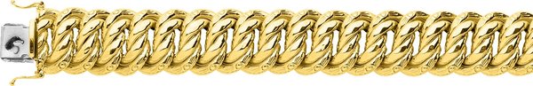 Armband Americana - Gold 750 - Breite 19mm - Gold 18K - Gelbgold - Länge 18 bis 21cm