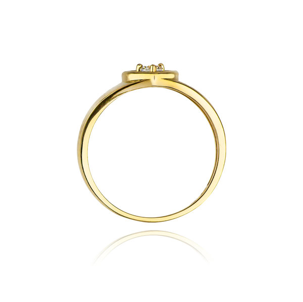 Antragsring - Verlobungsring - Gold 585 Gelb- oder Weißgold mit Diamant 0,04ct. oder  0,10ct.
