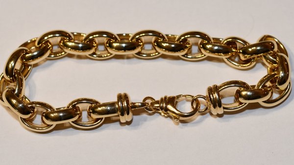 Armband Anker - Gold 750 - Breite 10mm - Gold 18K - Gelbgold