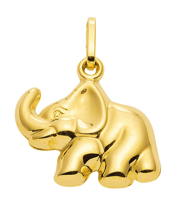 Elafant - Anhänger aus Gold 333