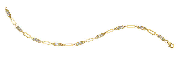 Gold Armband mit Zirkoniasteinen